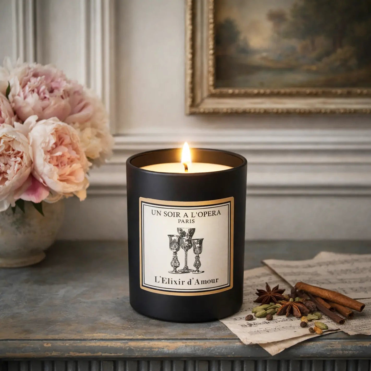 Bougie parfumée L'Elixir d'Amour Un soir à l'opéra