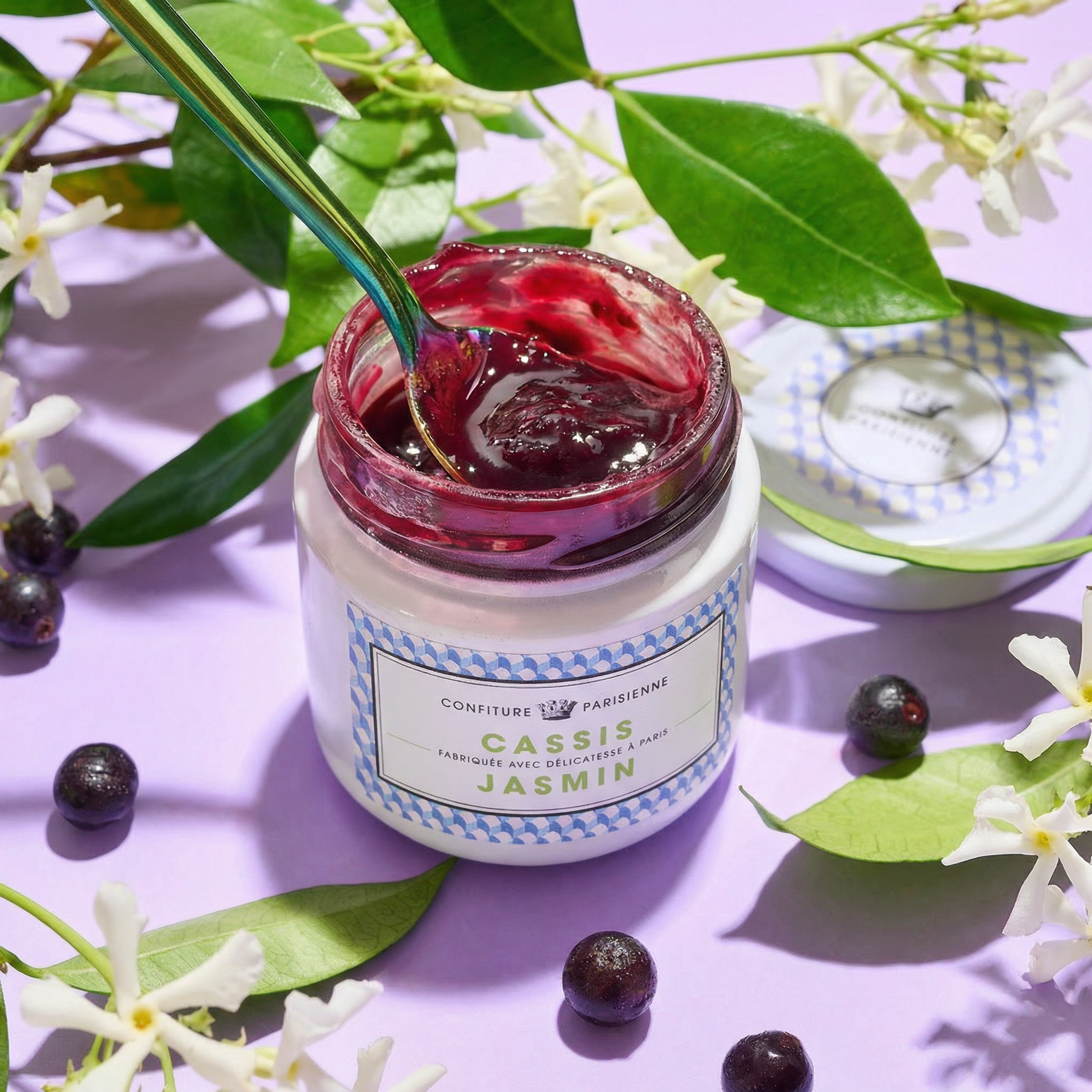 Confiture 100g Cassis Jasmin Confiture Parisienne
