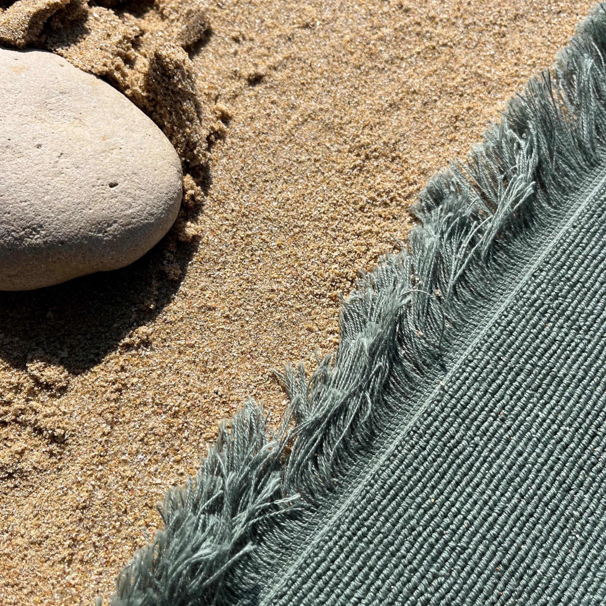 Drap de bain premium en coton bio Vert sauge