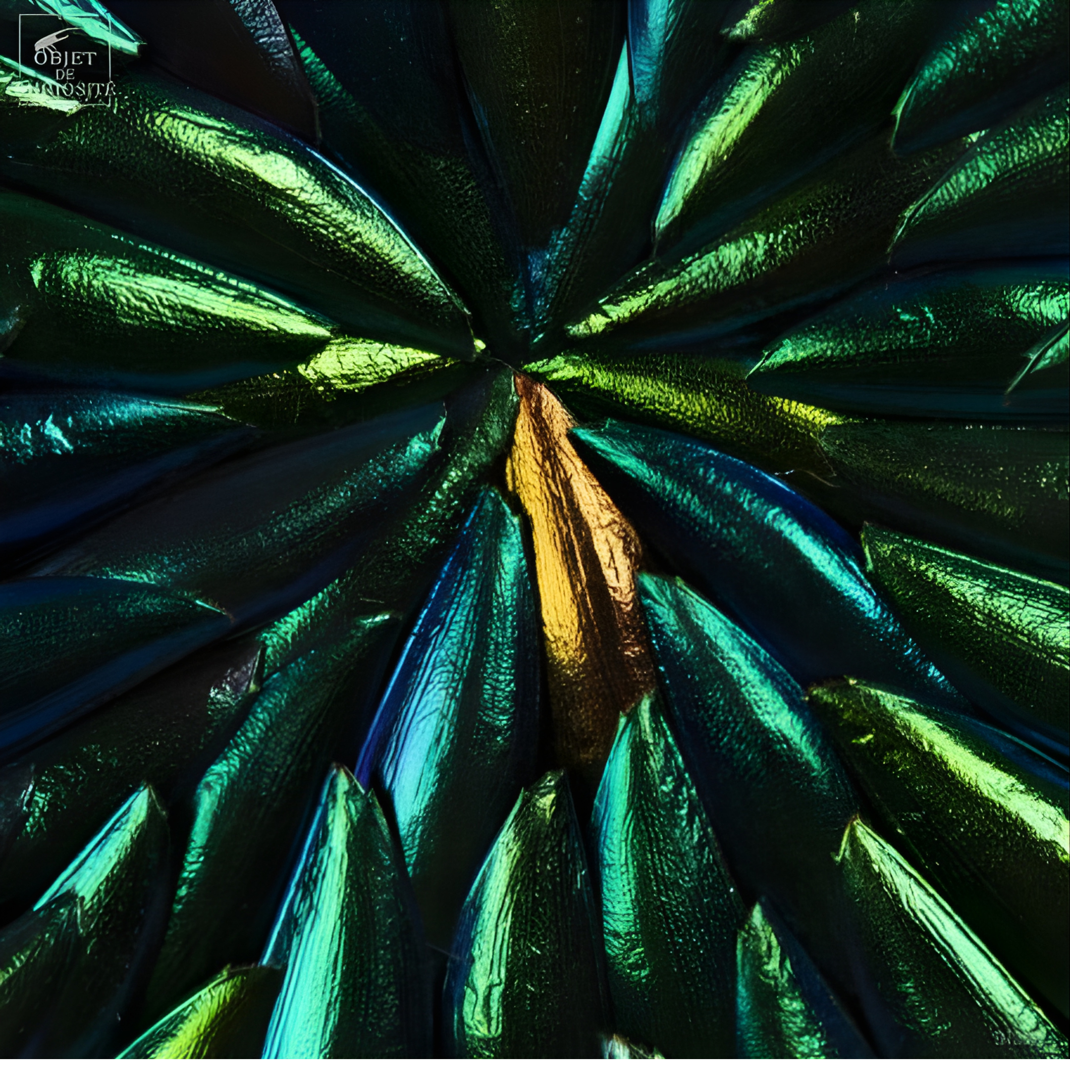 Elytres de Sternoceras dans reliquaire