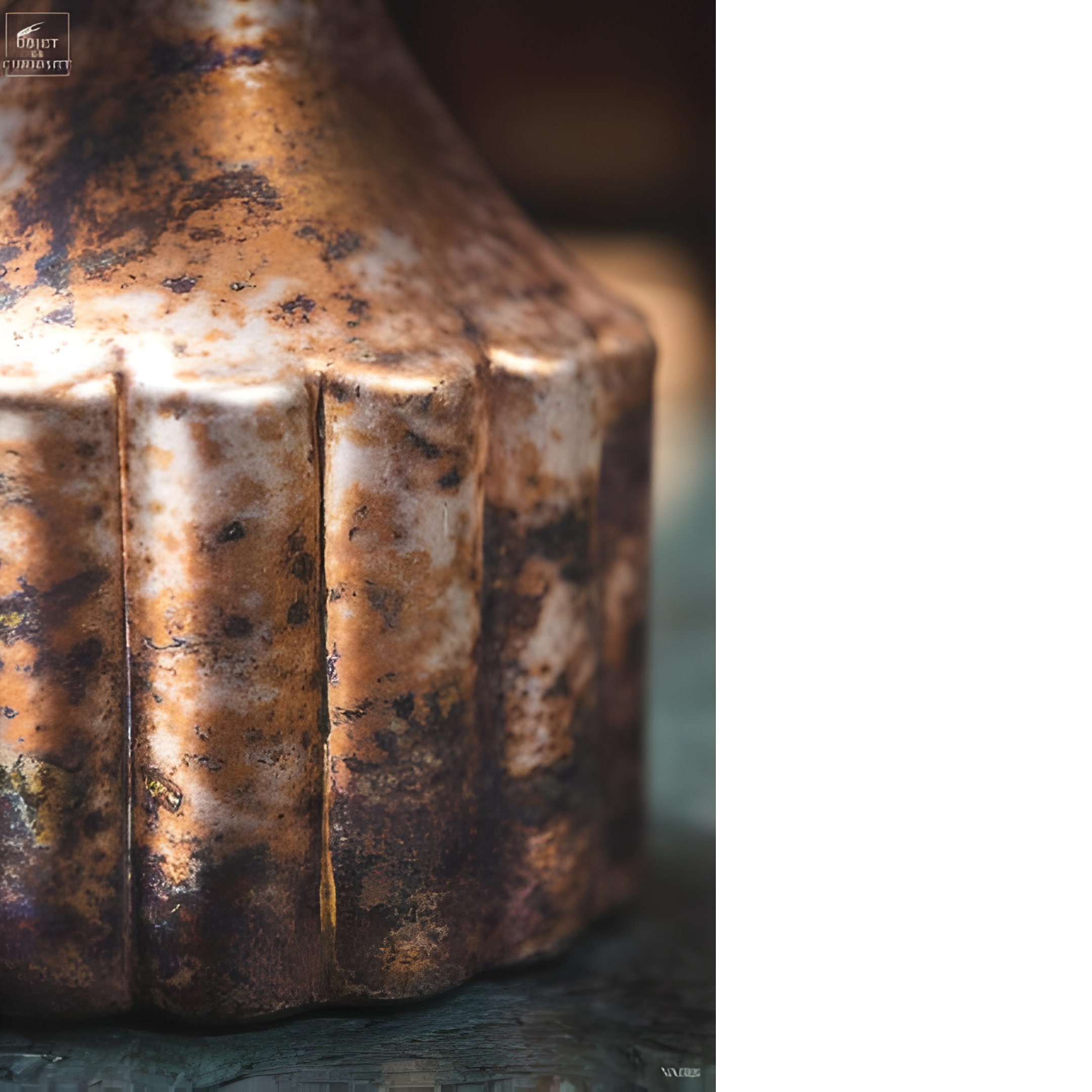 Flacon de parfumerie cannelé