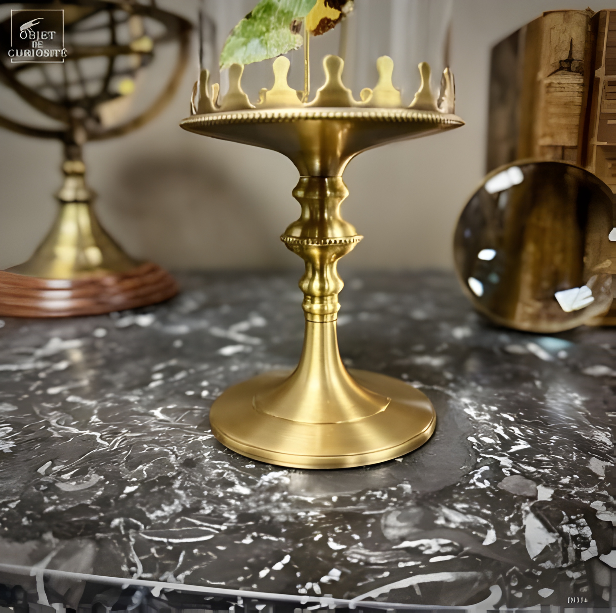 Mini globe de 2 sphinx EUCHLORON MEGAERA