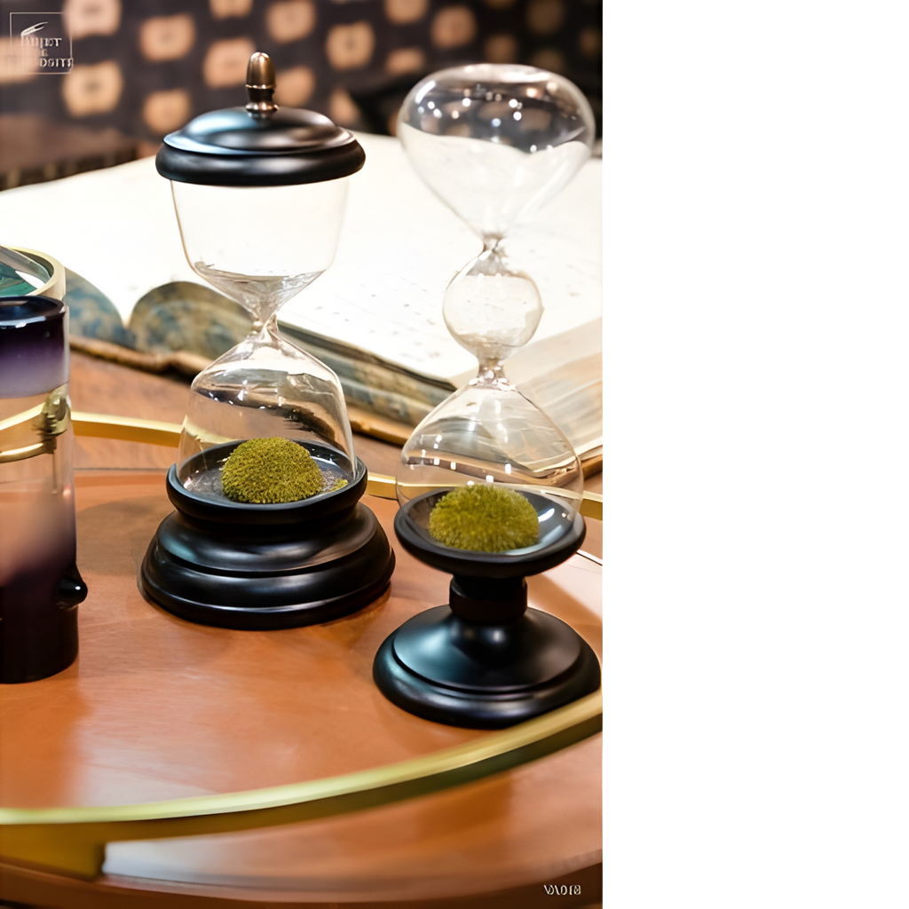 Sablier magnétique double aimants