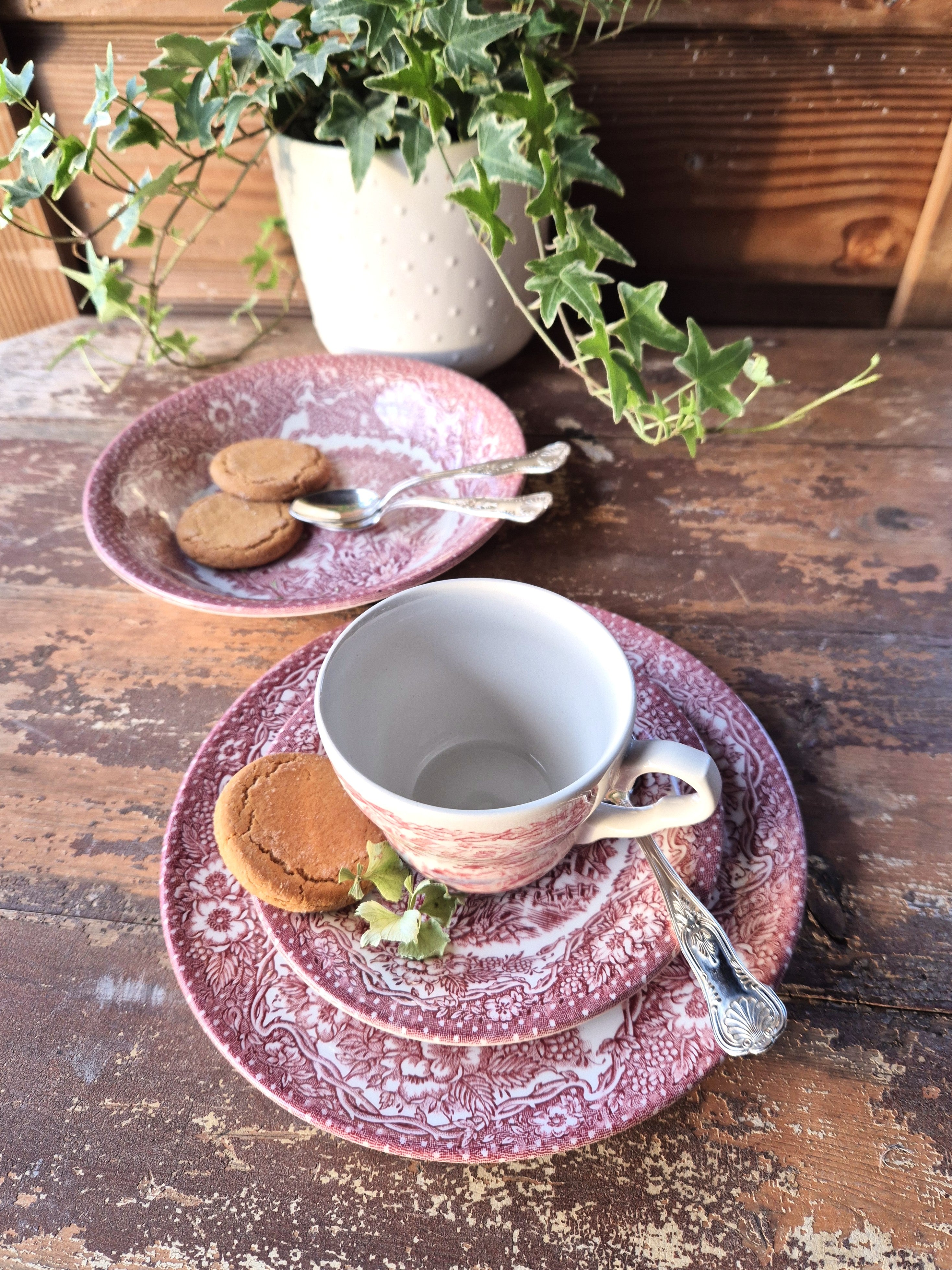 Service à thé en faïence anglaise