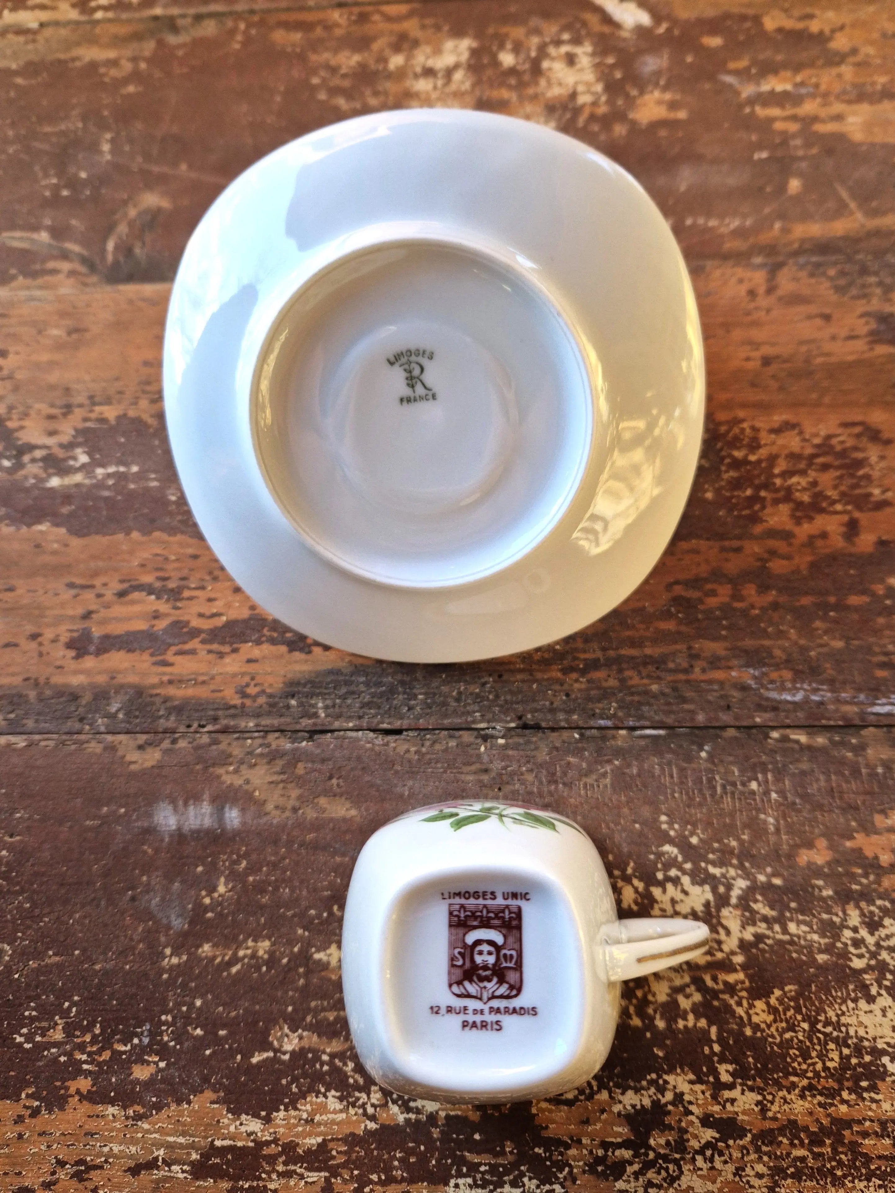 Tasse et sous-tasse à café vintage Little Harmonie