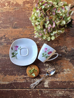 Tasse et sous-tasse à café vintage Little Harmonie