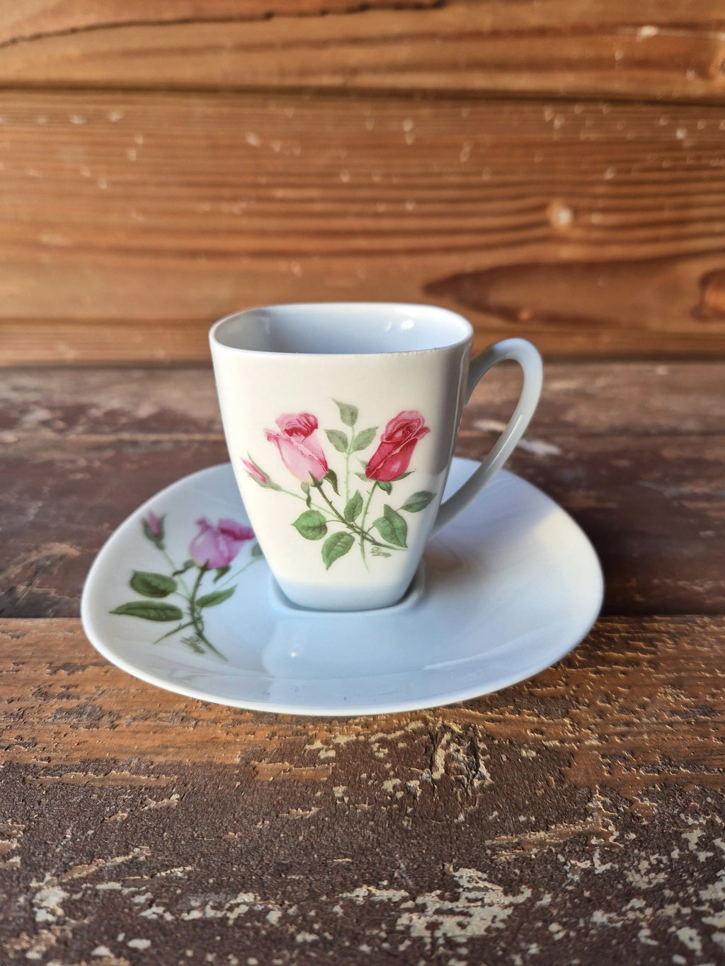 Tasse et sous-tasse à café vintage Little Harmonie