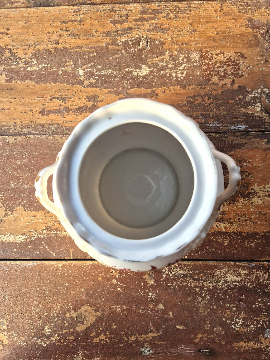 Pot à sucre vintage à motif floral