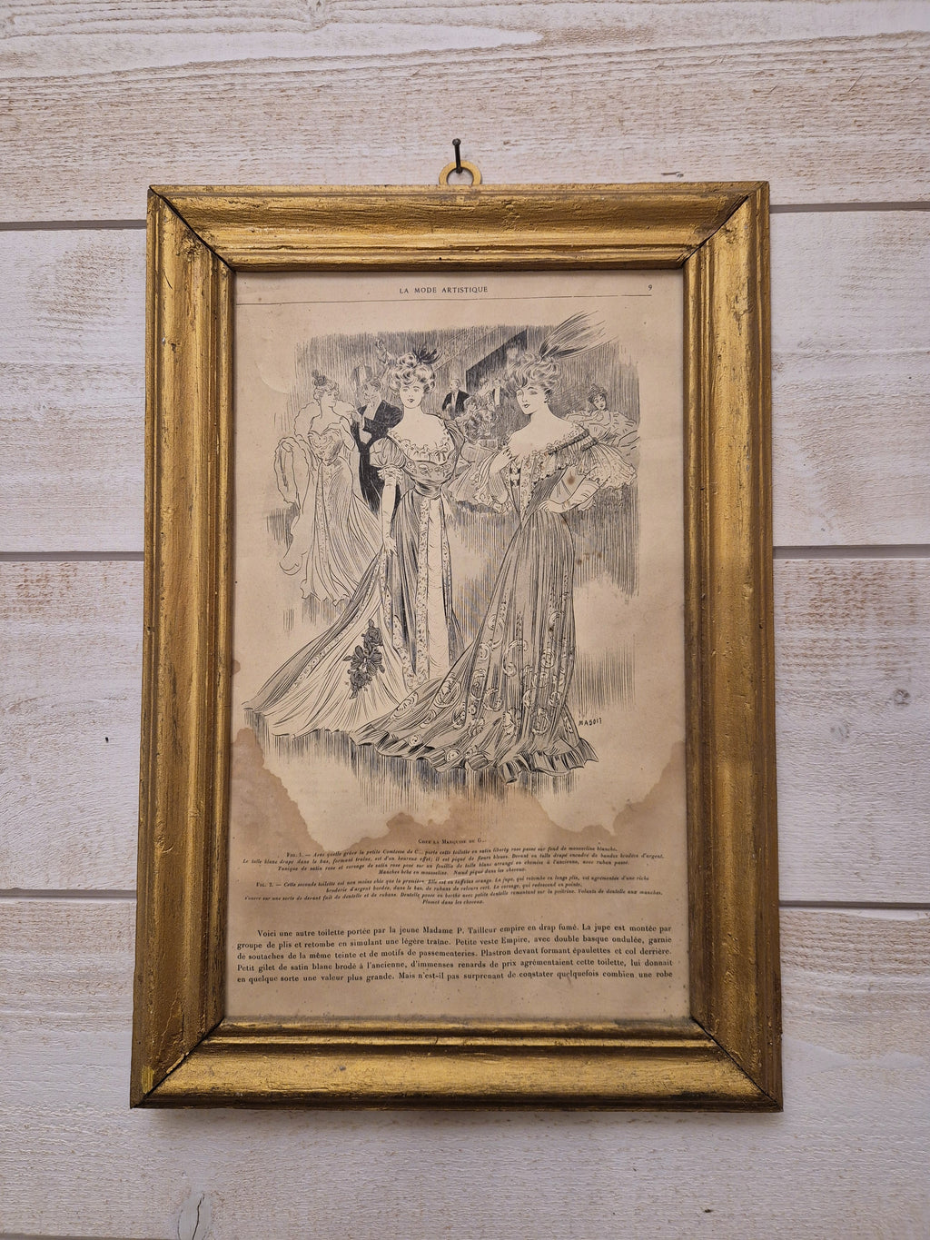 Cadre illustration "La Mode Artistique"