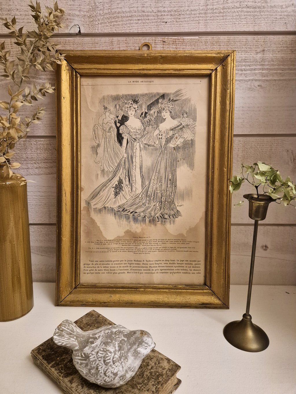 Cadre illustration "La Mode Artistique"