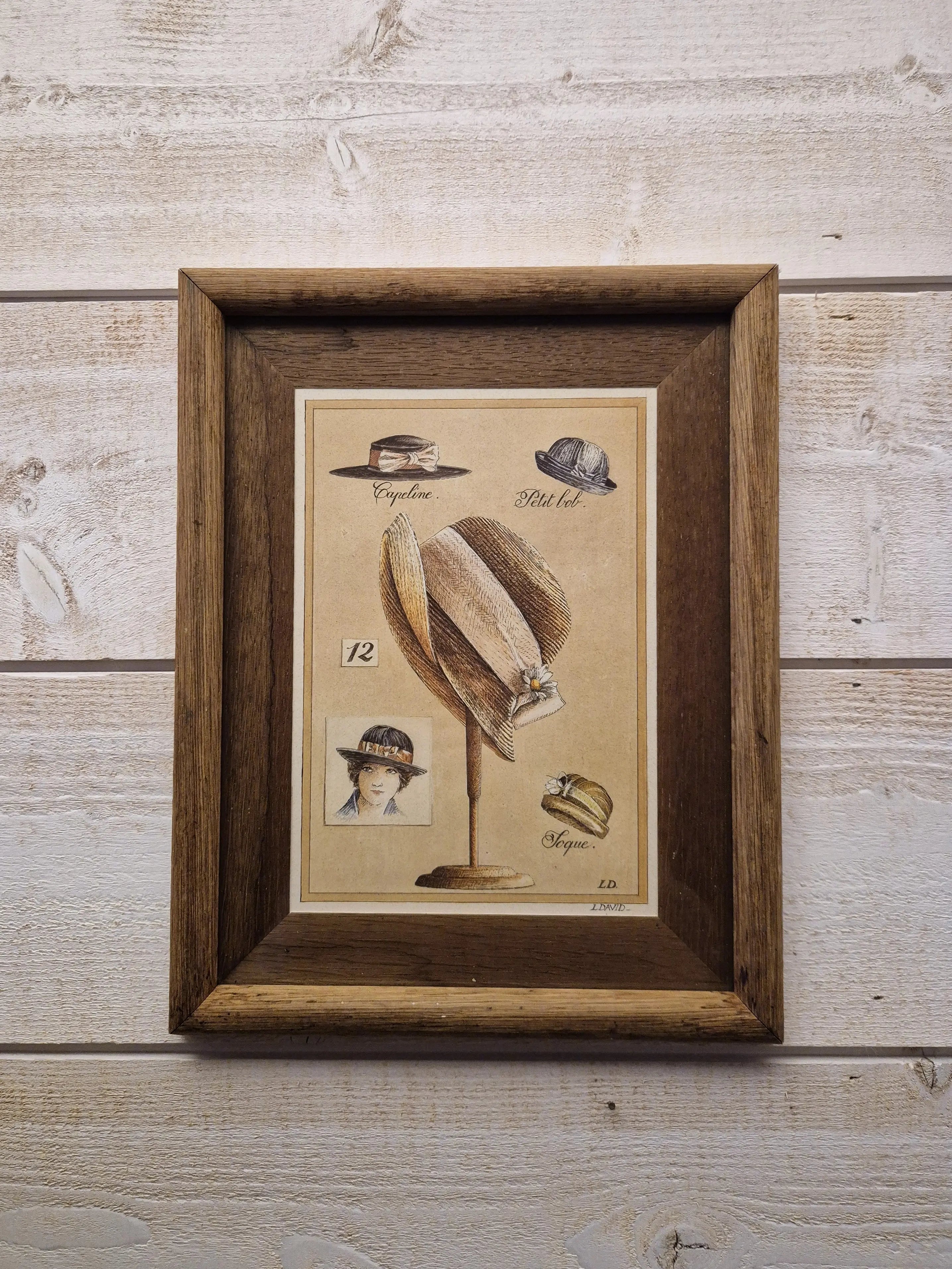 Cadre chapeaux Madame Little Harmonie