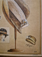 Cadre chapeaux Madame Little Harmonie