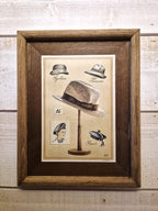Cadre chapeaux Monsieur