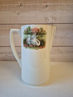 Grand pichet vintage motif Cygnes