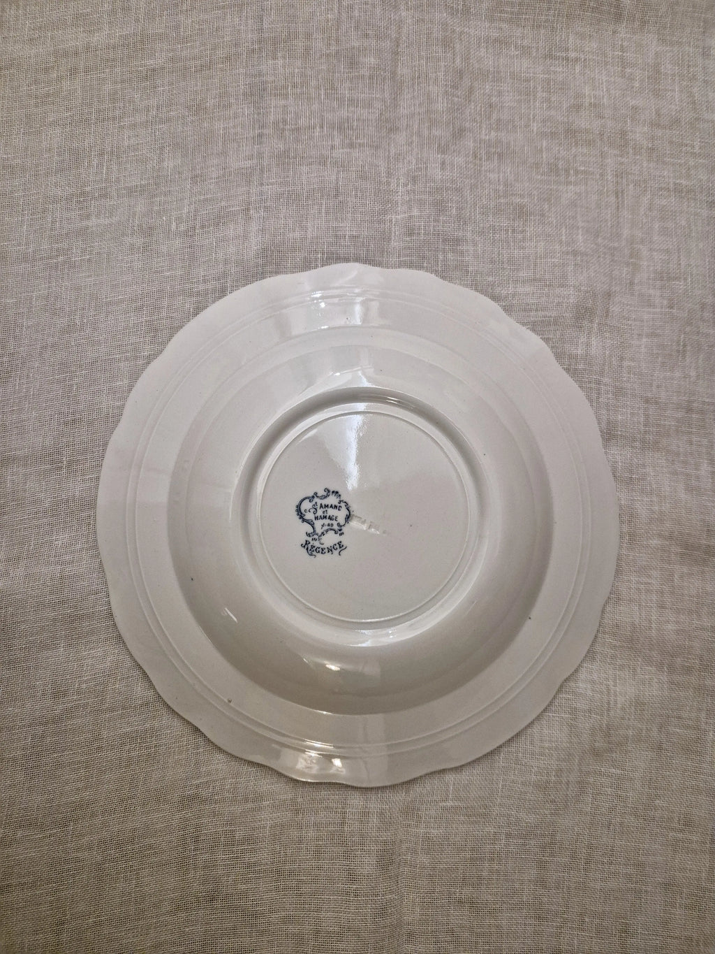 Assiette ancienne creuse St Amand & Hamage Little Harmonie