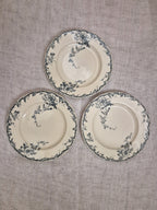 3 assiettes à dessert anciennes Lunéville