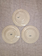 3 assiettes à dessert anciennes Lunéville