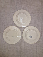 Ensemble de 4 assiettes patinées en Terre de fer