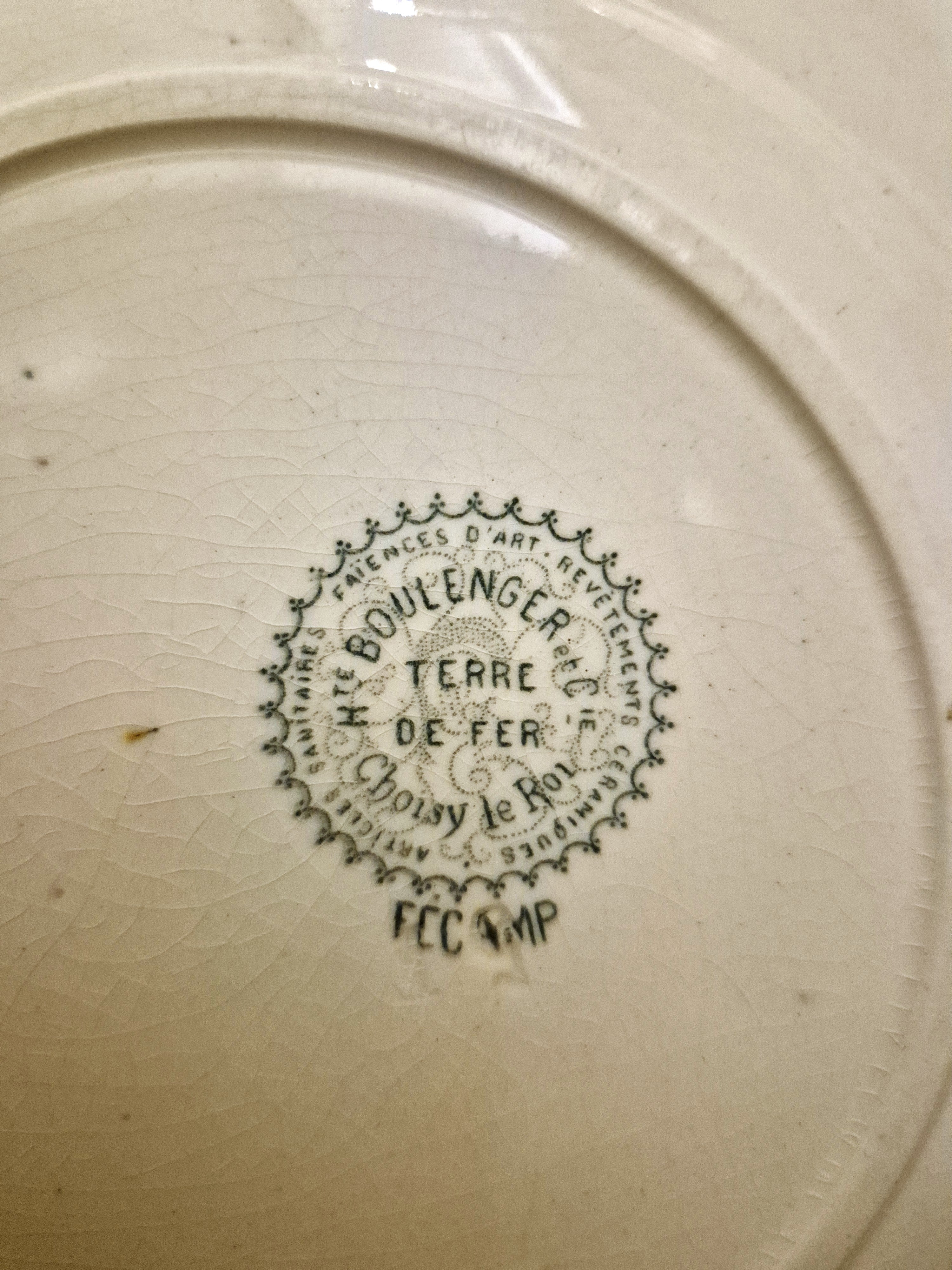 Ensemble de 4 assiettes à dessert Choisy le Roi