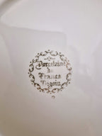 Assiette vintage raffinée en porcelaine de Digoin