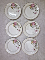 Ensemble d'assiettes vintage Digoin en porcelaine opaque
