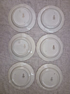 Ensemble d'assiettes vintage Digoin en porcelaine opaque