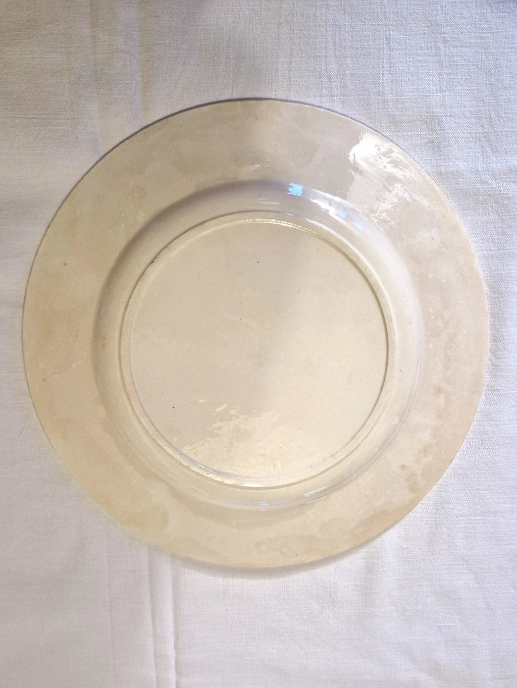 Duo dépareillé d'assiettes bleues anciennes Salins Little Harmonie