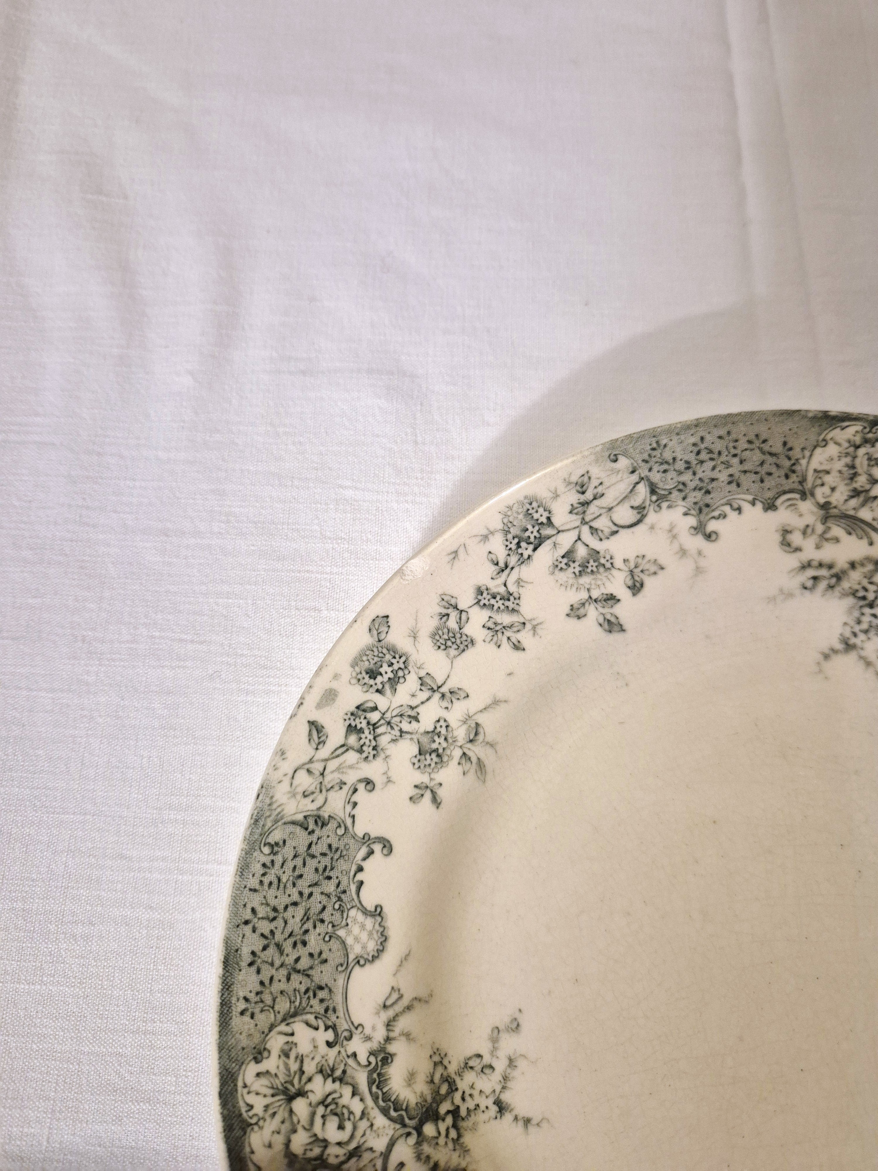 Ensemble de 4 assiettes à dessert Choisy le Roi