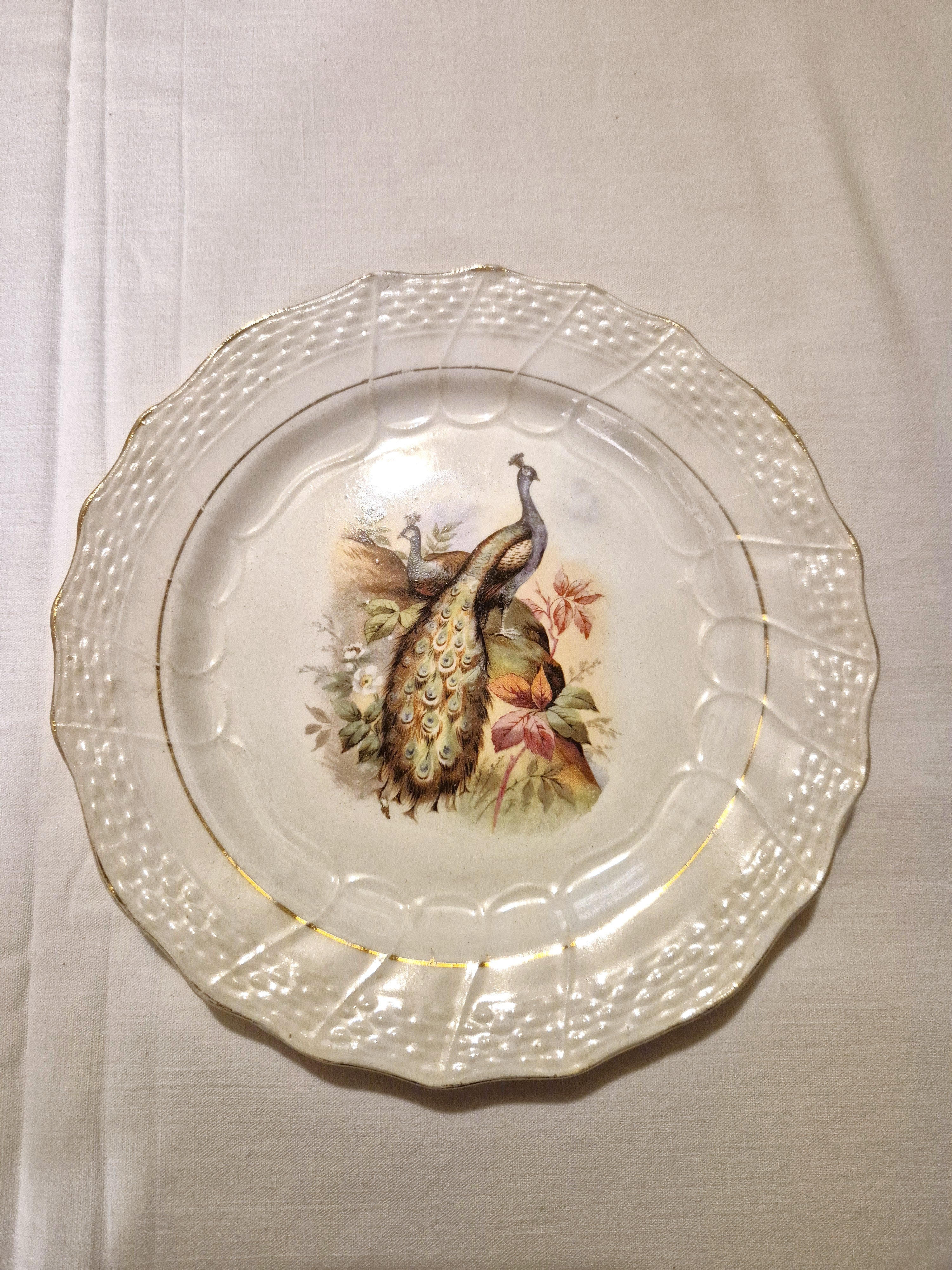 Assiette à dessert ancienne Hamage