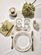 Assiette vintage raffinée en porcelaine de Digoin