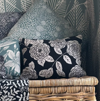 Coussin "Rosier ébène"