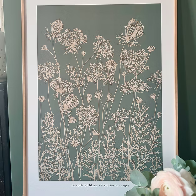 Affiche "Carottes sauvages"