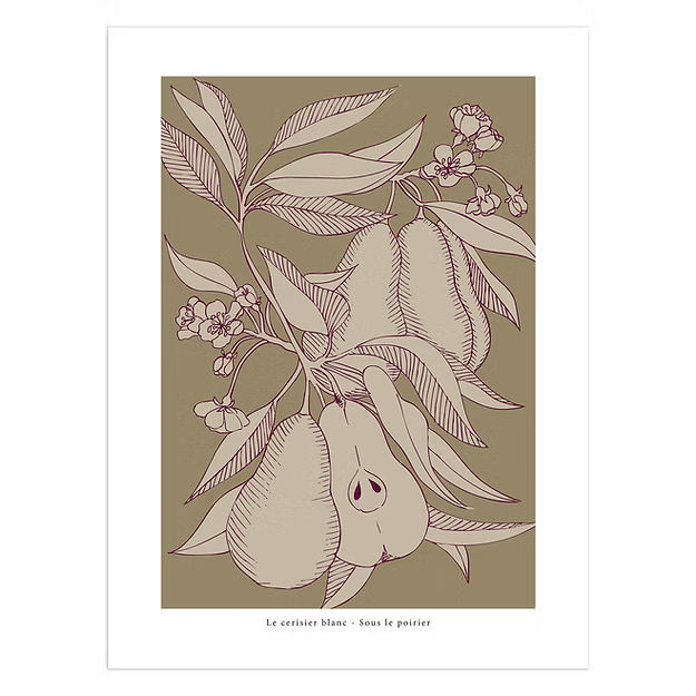 Affiche "Sous le poirier"