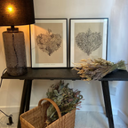 Affiche "Cœur floral"