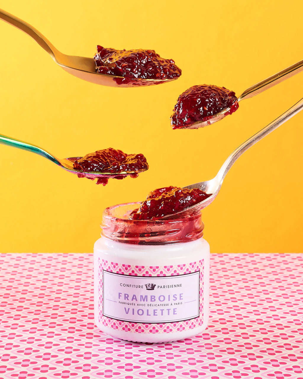 Confiture 100g Framboise Violette Confiture Parisienne