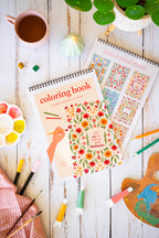 Carnet de coloriage A4 "Petits bonheurs"