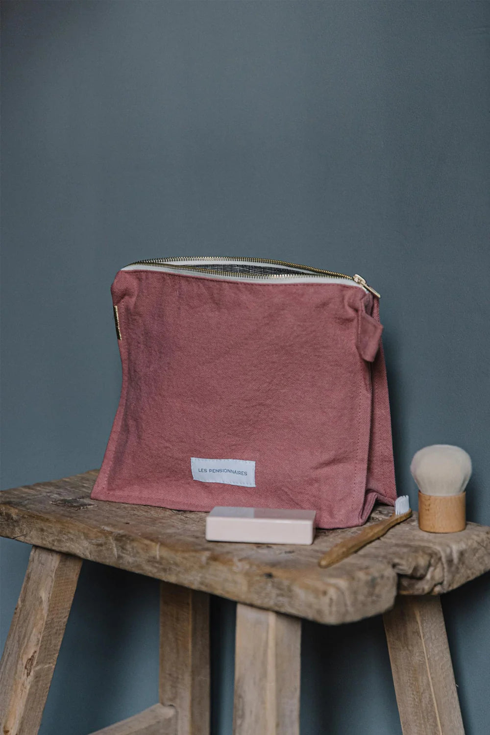 Trousse de toilette coton bio Bois de Rose Les Pensionnaires