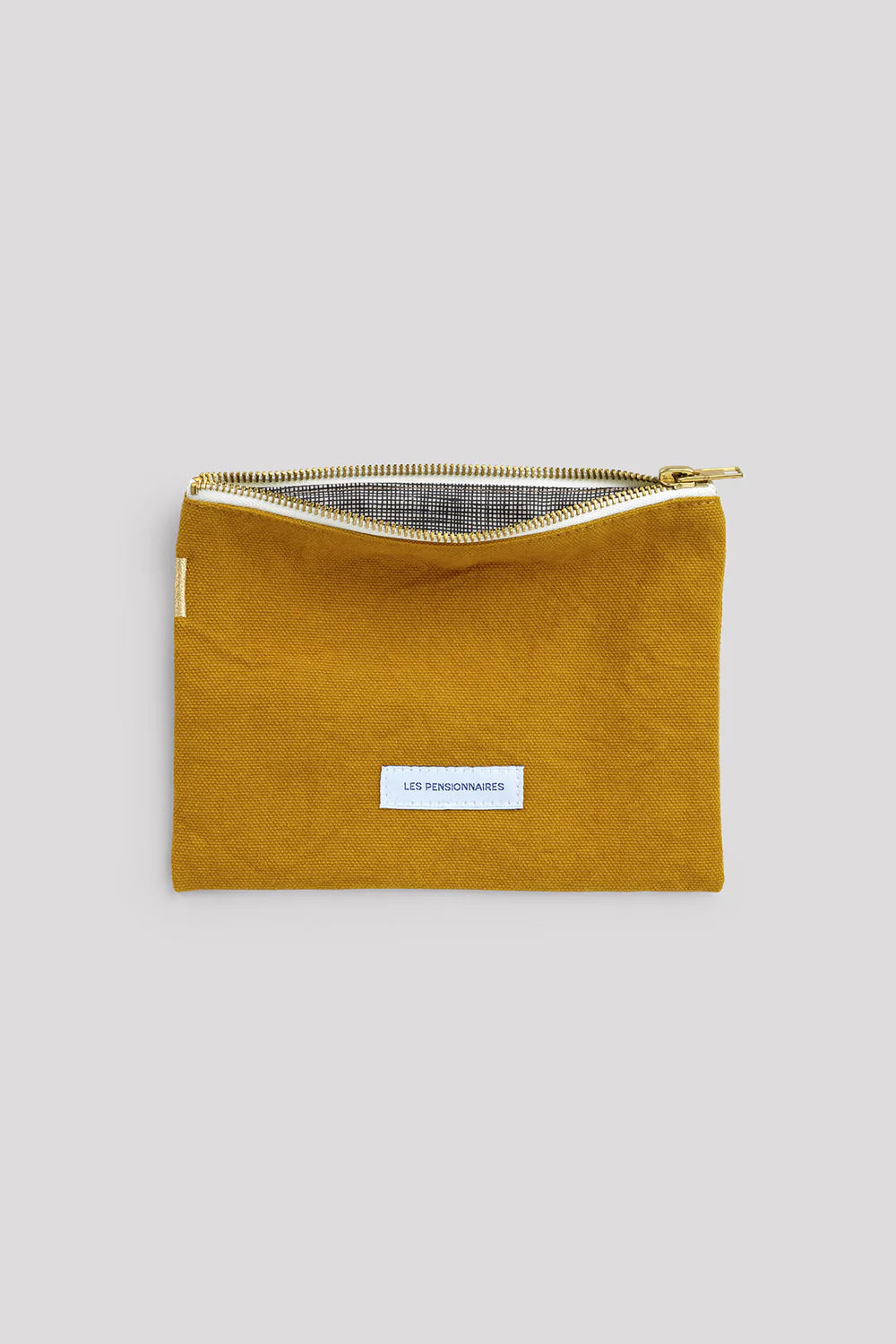 Petite pochette coton bio Jaune Safran Les Pensionnaires
