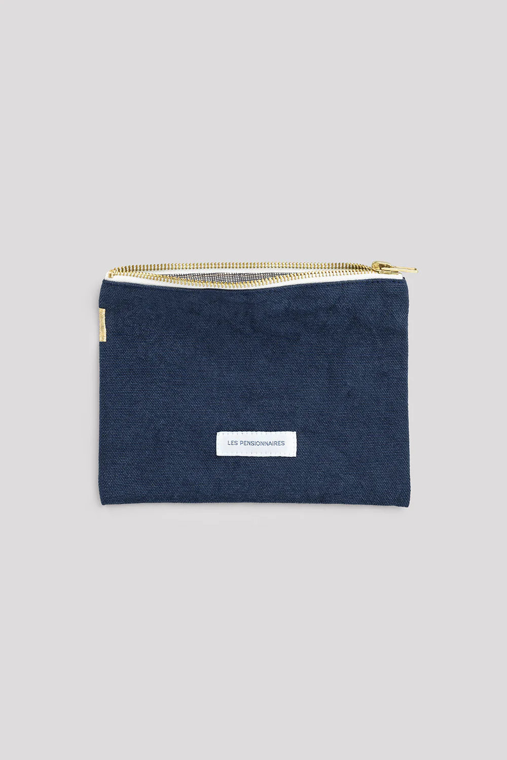 Petite pochette coton bio Bleu Orage Les Pensionnaires