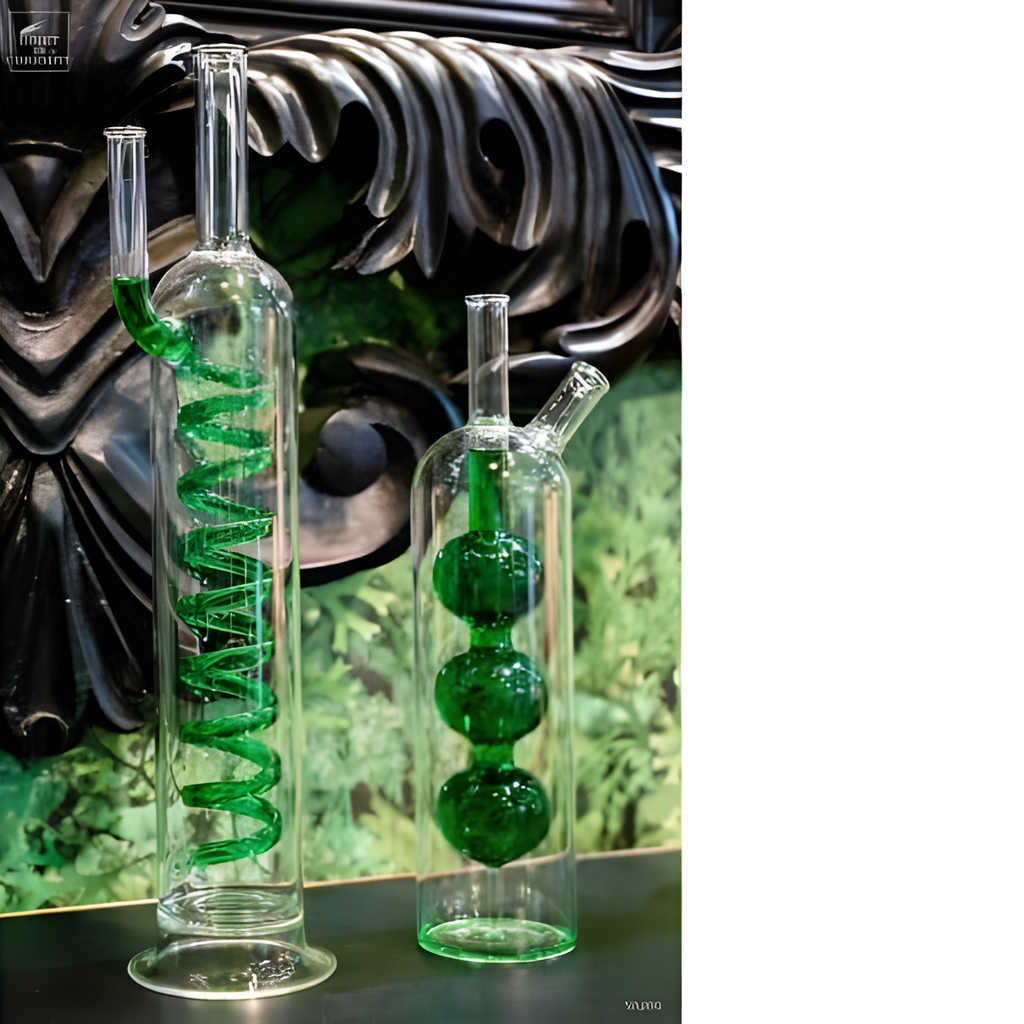 Flacon de laboratoire à bulles