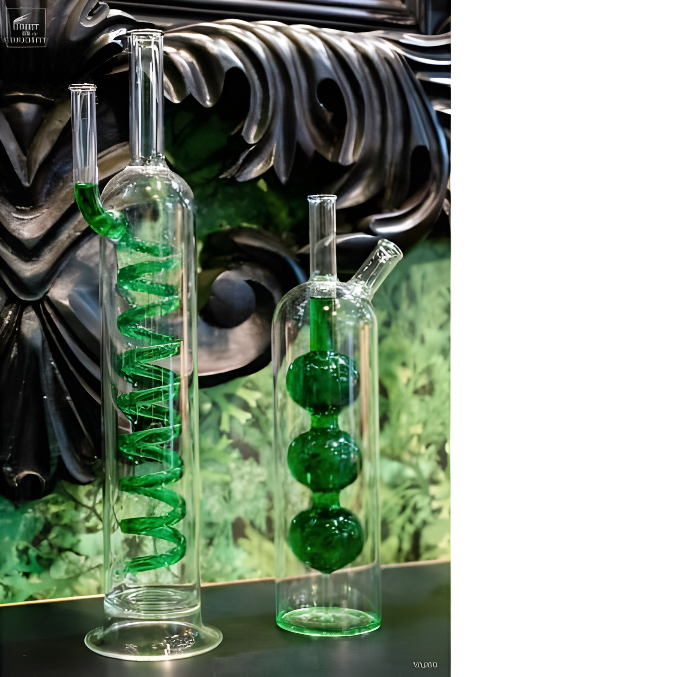 Flacon de laboratoire à bulles