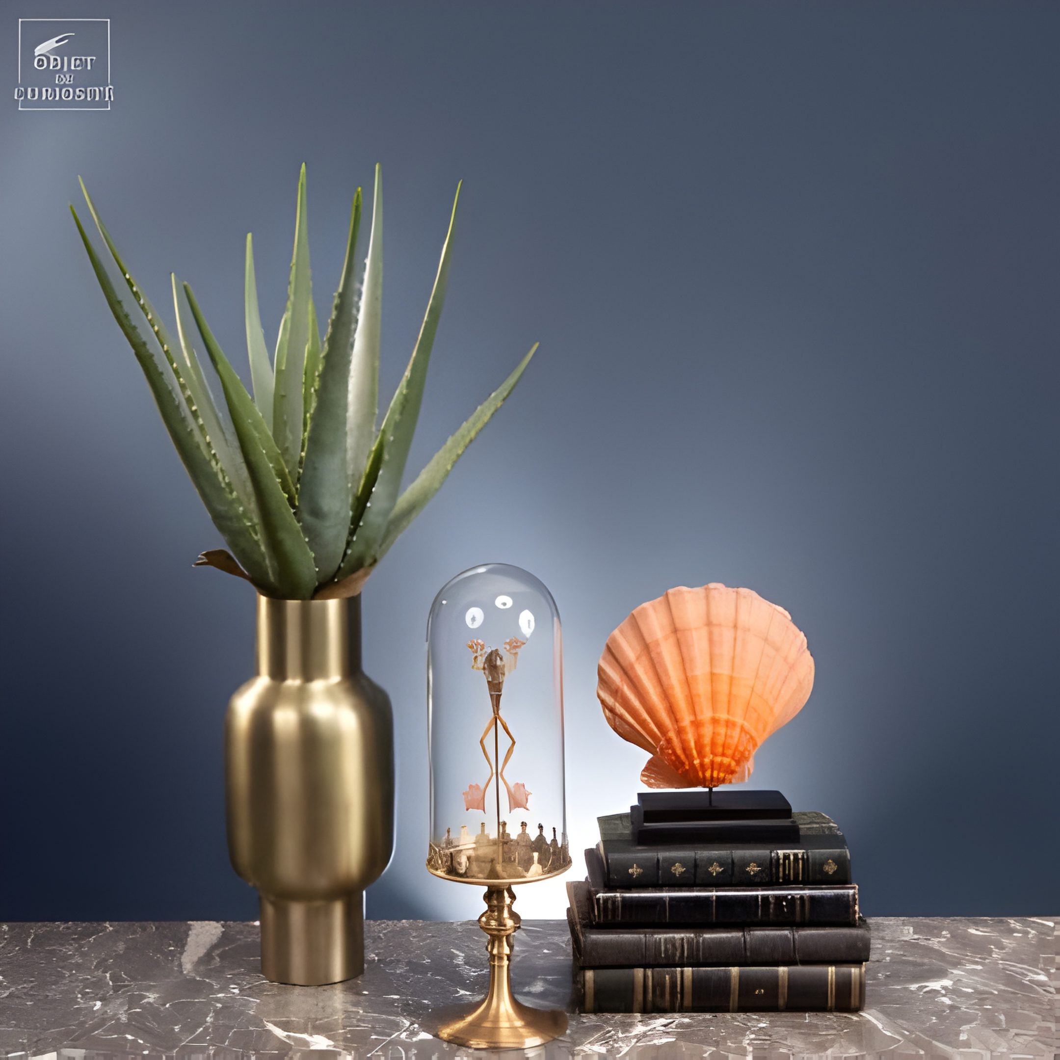 Coquille St Jacques orange sur base noire