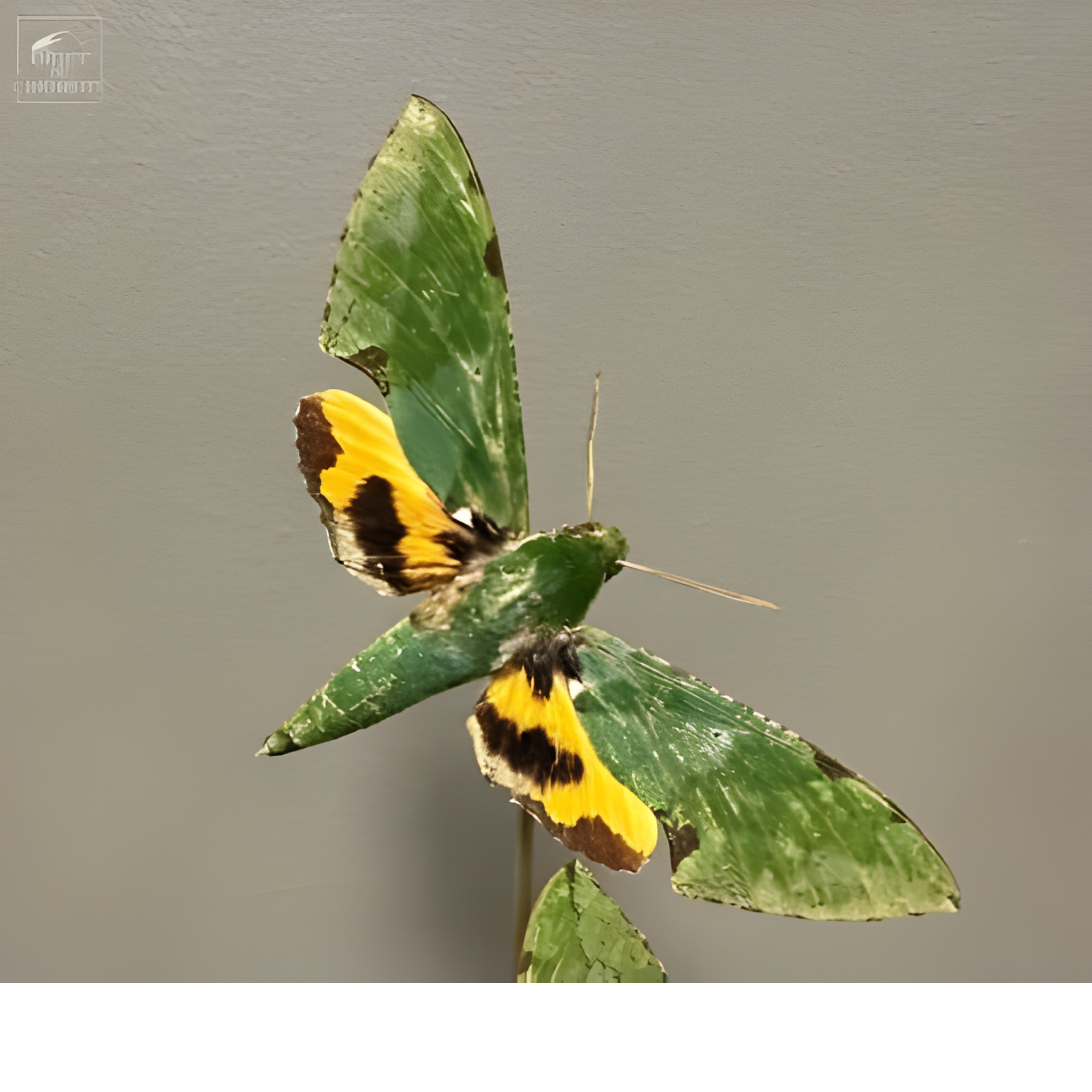 Mini globe de 2 sphinx EUCHLORON MEGAERA