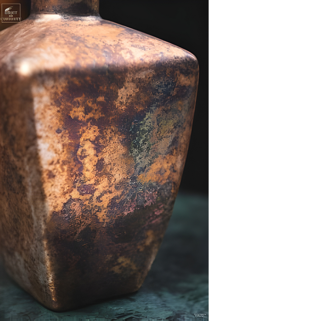 Flacon de parfumerie carré