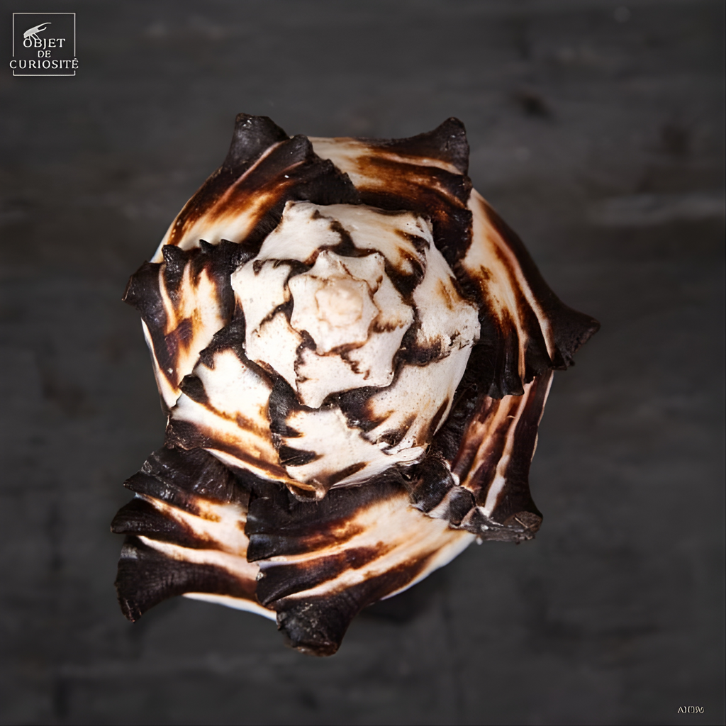 Hexaplex nigritus sur base noire