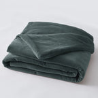 Bout de lit 90x200 Velours de coton CESAR Ardoise Little Harmonie