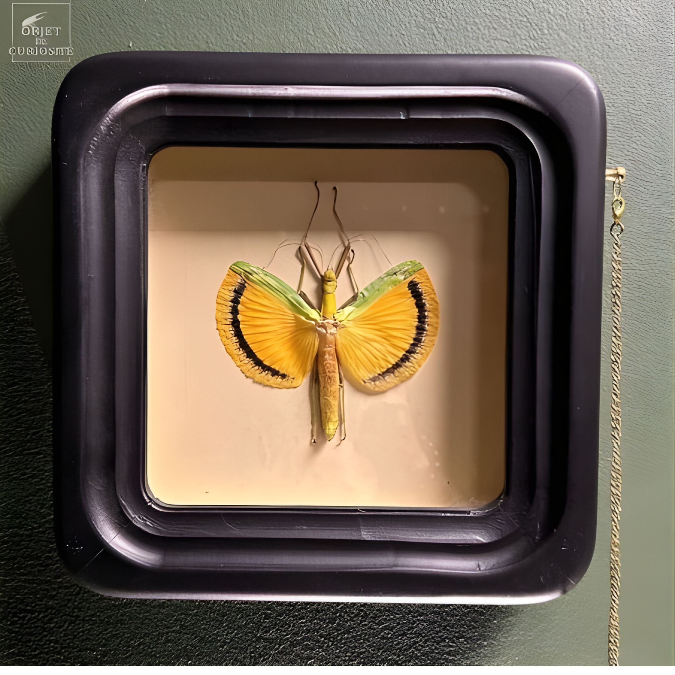 Phasme Tagesoidea nigrofasciata dans boite d'observation