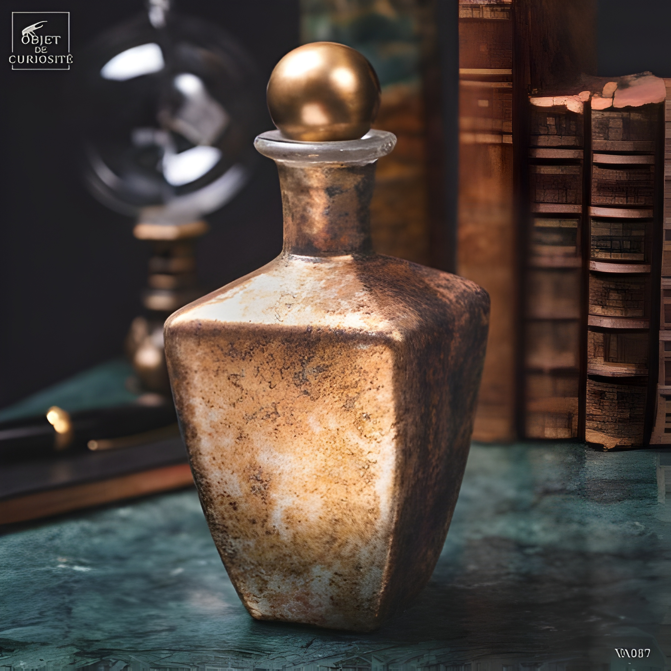 Flacon de parfumerie carré