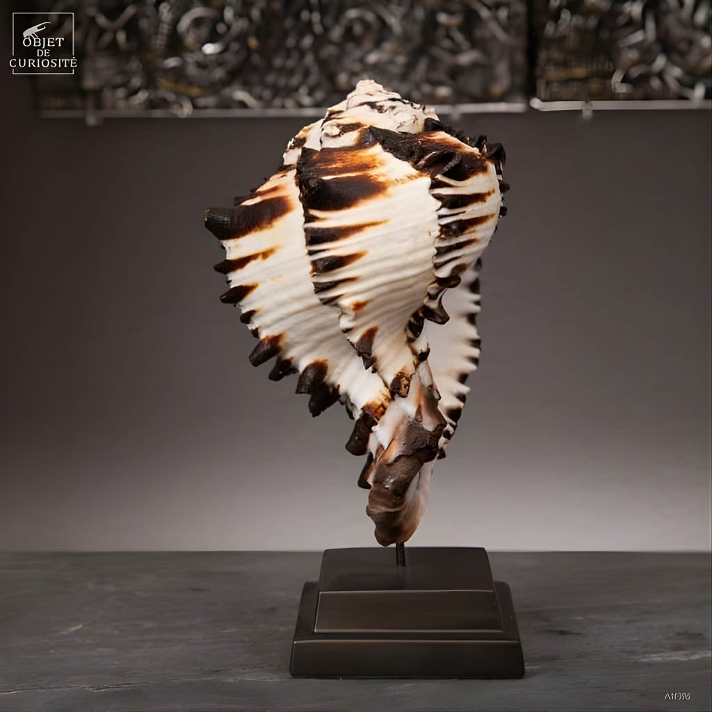 Hexaplex nigritus sur base noire