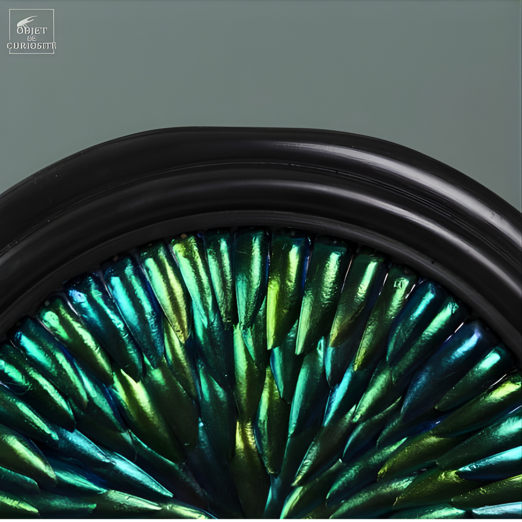 Elytres de Sternoceras dans reliquaire